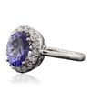 Image 4 : 14KT White Gold 2.25ct Tanzanite and Diamond Ring