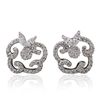 Image 3 : 18KT White Gold 0.82ctw Diamond Earrings