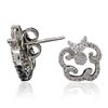 Image 4 : 18KT White Gold 0.82ctw Diamond Earrings