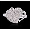 Image 3 : 14KT White Gold 0.30ctw Diamond Ring