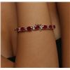 Image 5 : 14KT Yellow Gold 16.16ctw Ruby and Diamond Bracelet