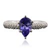 Image 3 : 14KT White Gold 1.58ct Tanzanite and Diamond Ring