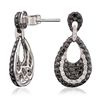 Image 4 : 14KT White Gold 0.25ctw Diamond Earrings