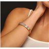 Image 1 : 14KT Yellow Gold 5.50ctw Diamond Bangle Bracelet