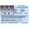 Image 7 : 14KT White Gold 7.70ctw Black Diamond Earrings