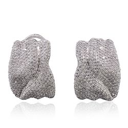 18KT White Gold 2.30cw Diamond Earrings