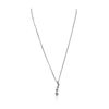 Image 2 : 14KT White Gold 1.28ctw Diamond Pendant With Chain