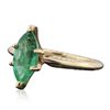 Image 2 : 14KT Yellow Gold 1.08ct Emerald Ring