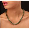 Image 1 : 14KT Yellow Gold 37.26ctw Emerald and Diamond Necklace