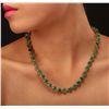 Image 2 : 14KT Yellow Gold 37.26ctw Emerald and Diamond Necklace