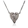 Image 1 : 14KT White Gold 0.16ctw Diamond Necklace