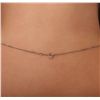 Image 5 : 14KT White Gold 0.16ctw Diamond Necklace