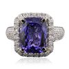 Image 3 : 14KT White Gold 5.29ct Tanzanite and Diamond Ring