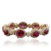 Image 2 : 14KT Yellow Gold 22.95ctw Ruby and Diamond Bracelet
