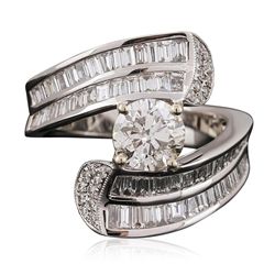 18KT White Gold 2.56ctw Diamond Ring