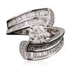 Image 1 : 18KT White Gold 2.56ctw Diamond Ring