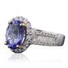 Image 2 : 14KT Two-Tone Gold 3.04ct Tanzanite and Diamond Ring