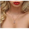 Image 1 : 14KT Rose Gold 3.18ct Morganite and Diamond Pendant With Chain