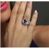 Image 2 : 14KT White Gold 2.69ct Tanzanite and Diamond Ring