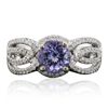 Image 1 : 14KT White Gold 1.51ct Tanzanite and Diamond Ring