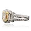 Image 2 : 18KT Two-Tone 2.03ctw Oval Cut Diamond Ring