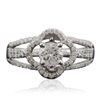 Image 1 : 14KT White Gold 0.97ctw Diamond Ring