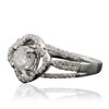 Image 2 : 14KT White Gold 0.97ctw Diamond Ring