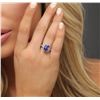 Image 2 : 14KT White Gold 3.63ct Tanzanite and Diamond Ring