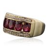 Image 2 : 14KT Yellow Gold 2.30ctw Ruby and Diamond Ring