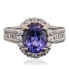 Image 1 : 14KT Two-Tone Gold 2.80ct Tanzanite and Diamond Ring