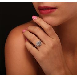 14KT White Gold 1.16ctw Diamond Ring