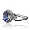 Image 2 : 14KT White Gold 1.86ct Tanzanite and Diamond Ring