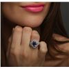 Image 2 : 18KT White Gold 2.60ct Tanzanite and Diamond Ring