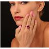 Image 3 : 14KT Yellow Gold 5.62ct Tourmaline and Diamond Ring