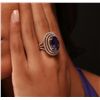 Image 5 : 14KT Yellow Gold 12.46ct GIA Certified Tanzanite and Diamond Ring