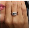 Image 1 : 14KT White Gold 1.43ct Aquamarine and Diamond Ring