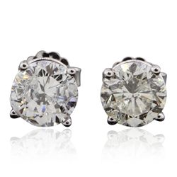 14KT White Gold 1.98ctw Diamond Stud Earrings