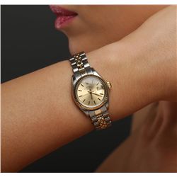 Ladies Rolex Two-Tone Date Wristwatch