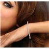 Image 1 : 14KT White Gold 1.93ctw Diamond Bangle Bracelet