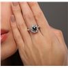 Image 2 : 14KT White Gold 2.08ctw Black Diamond Ring