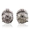 Image 1 : 14KT White Gold 6.36ctw Diamond Solitaire Earrings