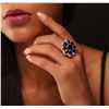 Image 1 : 14KT Rose Gold 9.91ctw Sapphire Ring