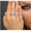 Image 1 : 14KT White Gold 0.90ctw Diamond Ring