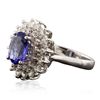 Image 2 : 14KT White Gold 2.01ct Tanzanite and Diamond Ring