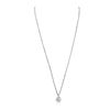 Image 2 : 14KT White Gold 1.10ctw Diamond Pendant With Chain