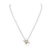 Image 2 : 18KT Two-Tone Gold 2.25ctw Diamond Pendant With Chain