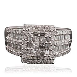 14KT White Gold 1.44ctw Diamond Ring