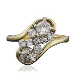 14KT Yellow Gold 0.76ctw Diamond Ring