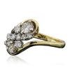 Image 2 : 14KT Yellow Gold 0.76ctw Diamond Ring