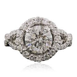 18KT White Gold 2.58ctw Diamond Ring